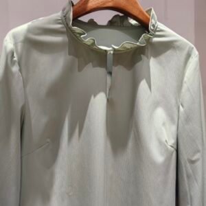 Women's Ruffle Neck Long Sleeve Blouse